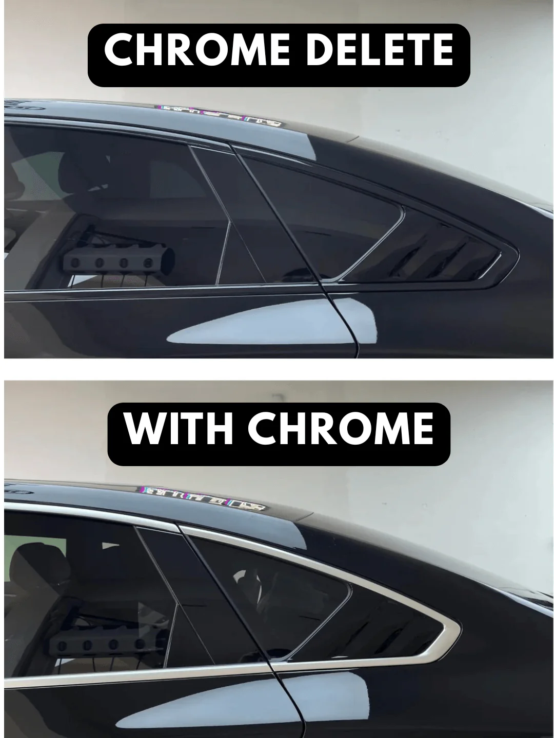 Window trim chrome delete