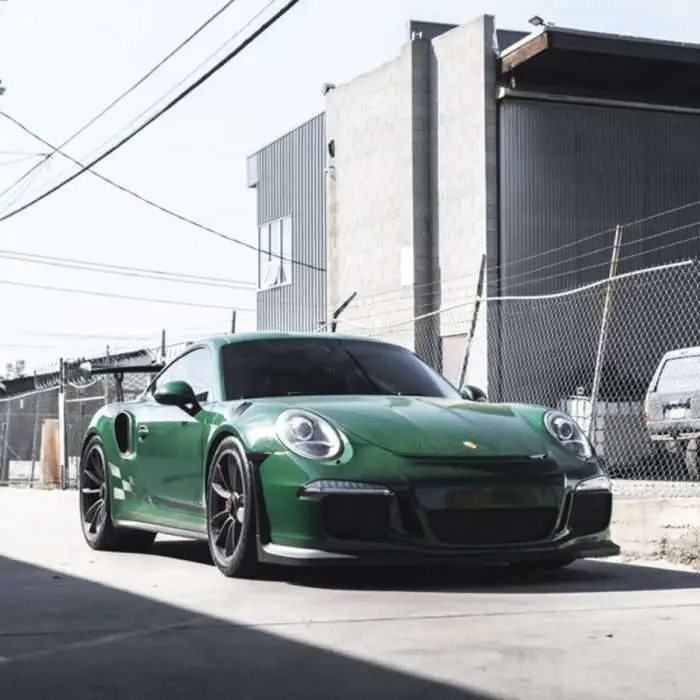 Green Porsche Paint Protection Film