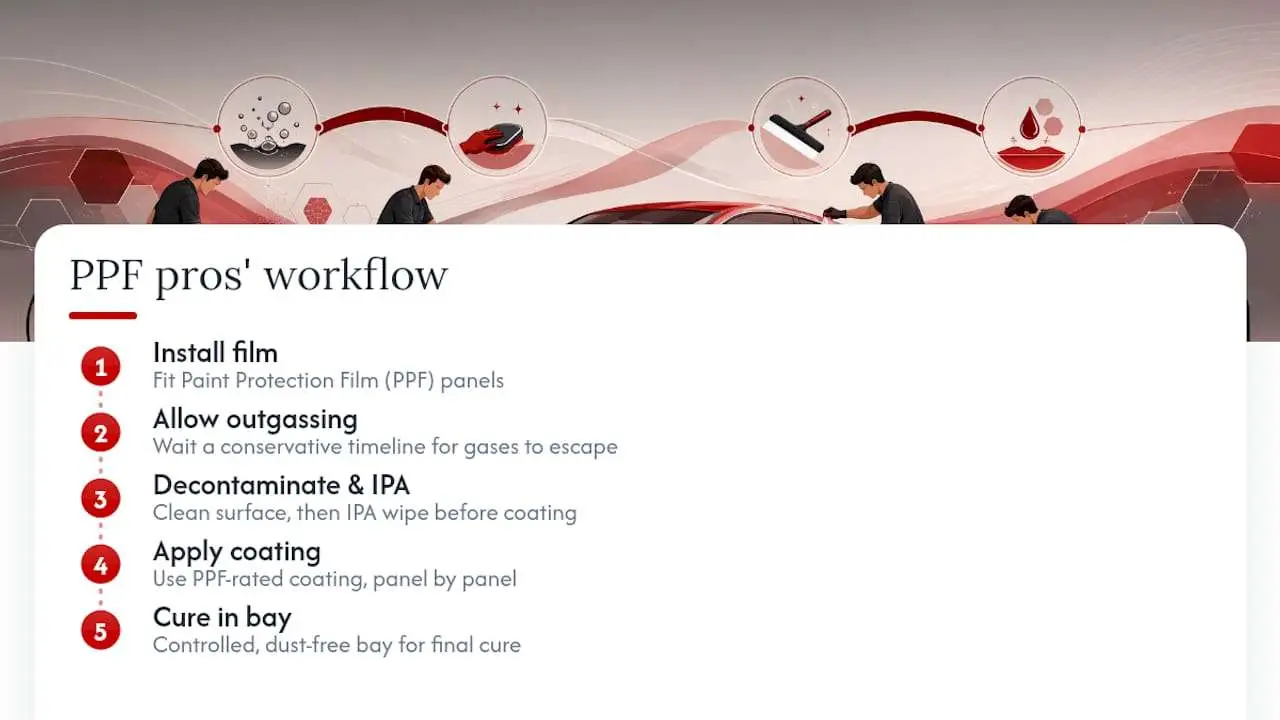 Five-stage PPF coating workflow