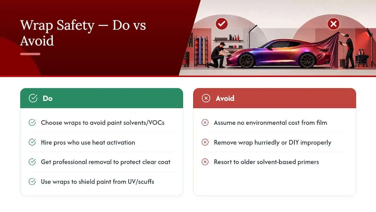 Are Color Change Wraps Safe and Environmentally Sound? — overview diagram