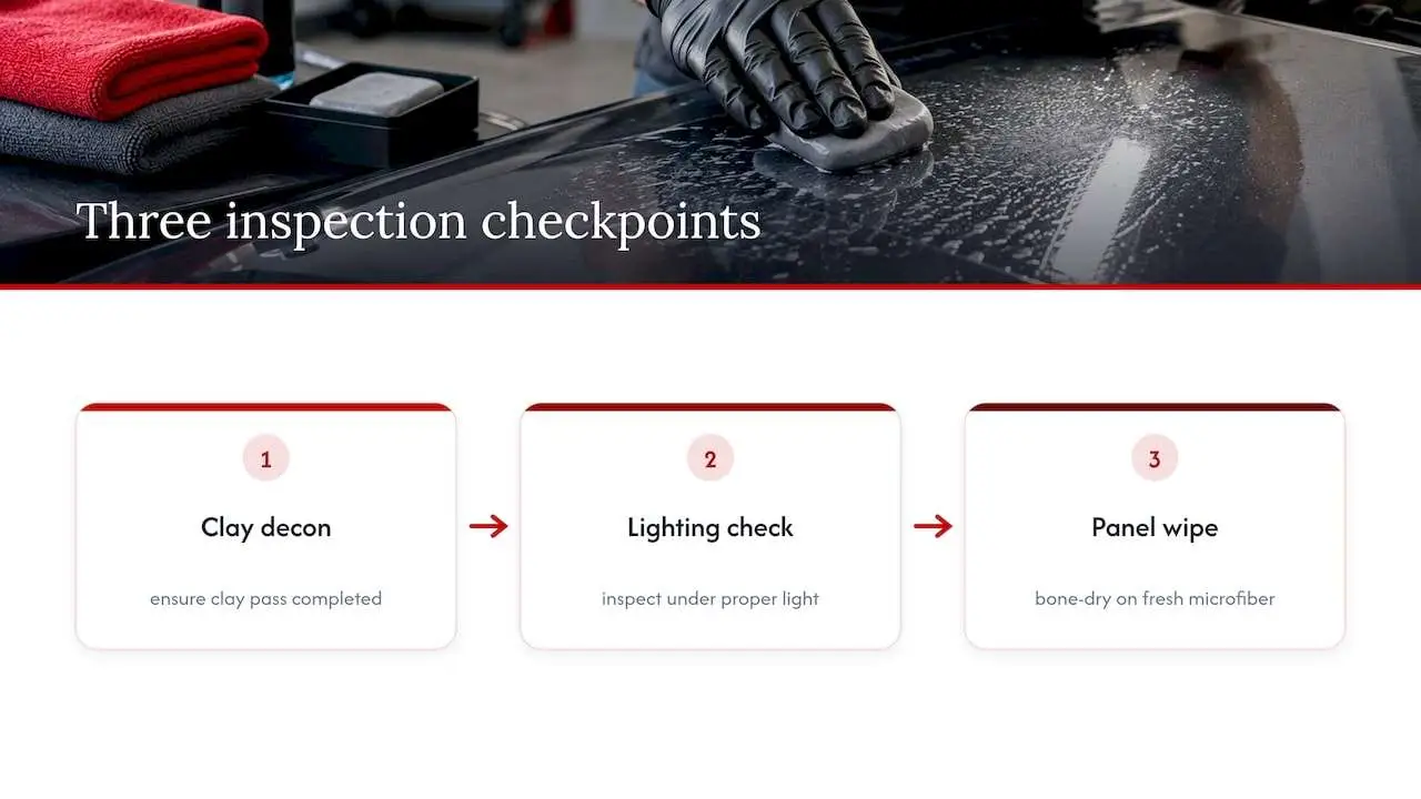 Three ceramic coating preparation checkpoints